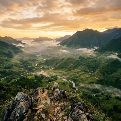 Toàn cảnh view 360 độ ngắm từ đỉnh núi Dinh